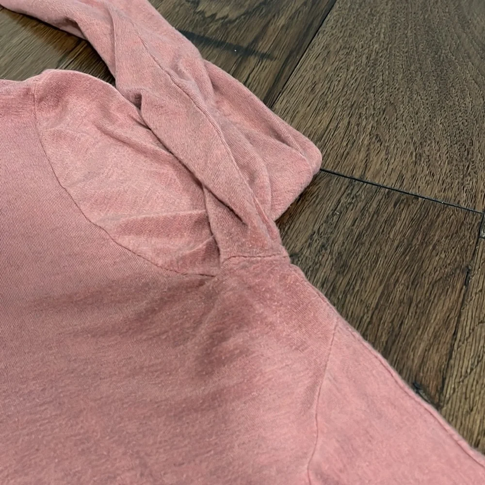 Dusty Rose Flowy Knotted Top - Picture 4 of 6